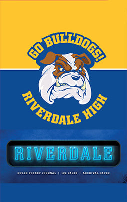 Hardcover Riverdale Ruled Pocket Journal by Insight Editions with lined pages and branded cover design.