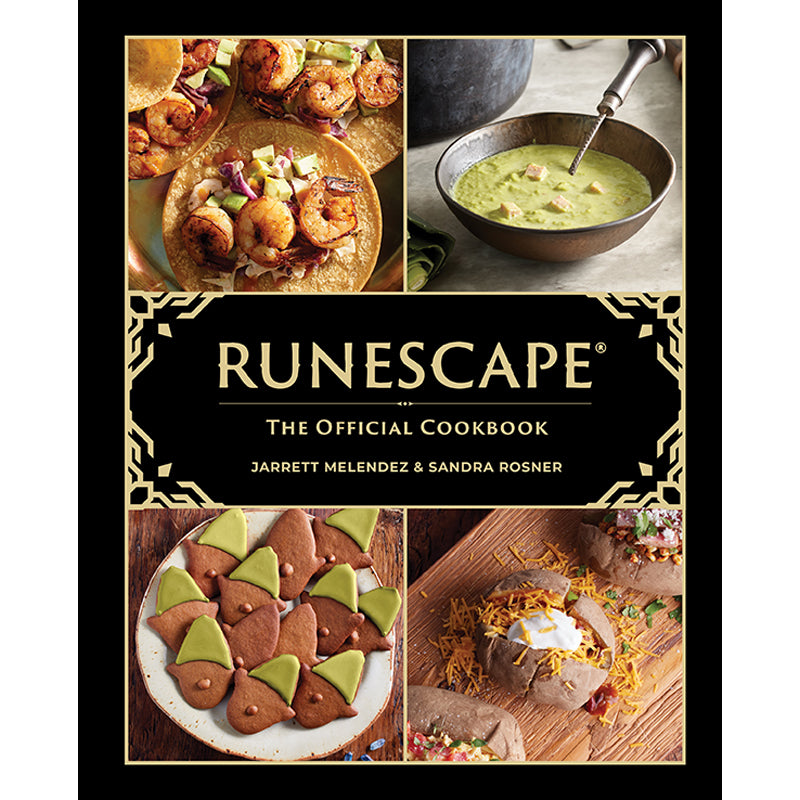 Hardcover of RuneScape: The Official Cookbook by Insight Editions featuring fantasy-themed cover art and culinary illustrations.