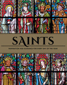 Hardcover book titled Saints by Insight Editions featuring religious art and illustrations on the cover.