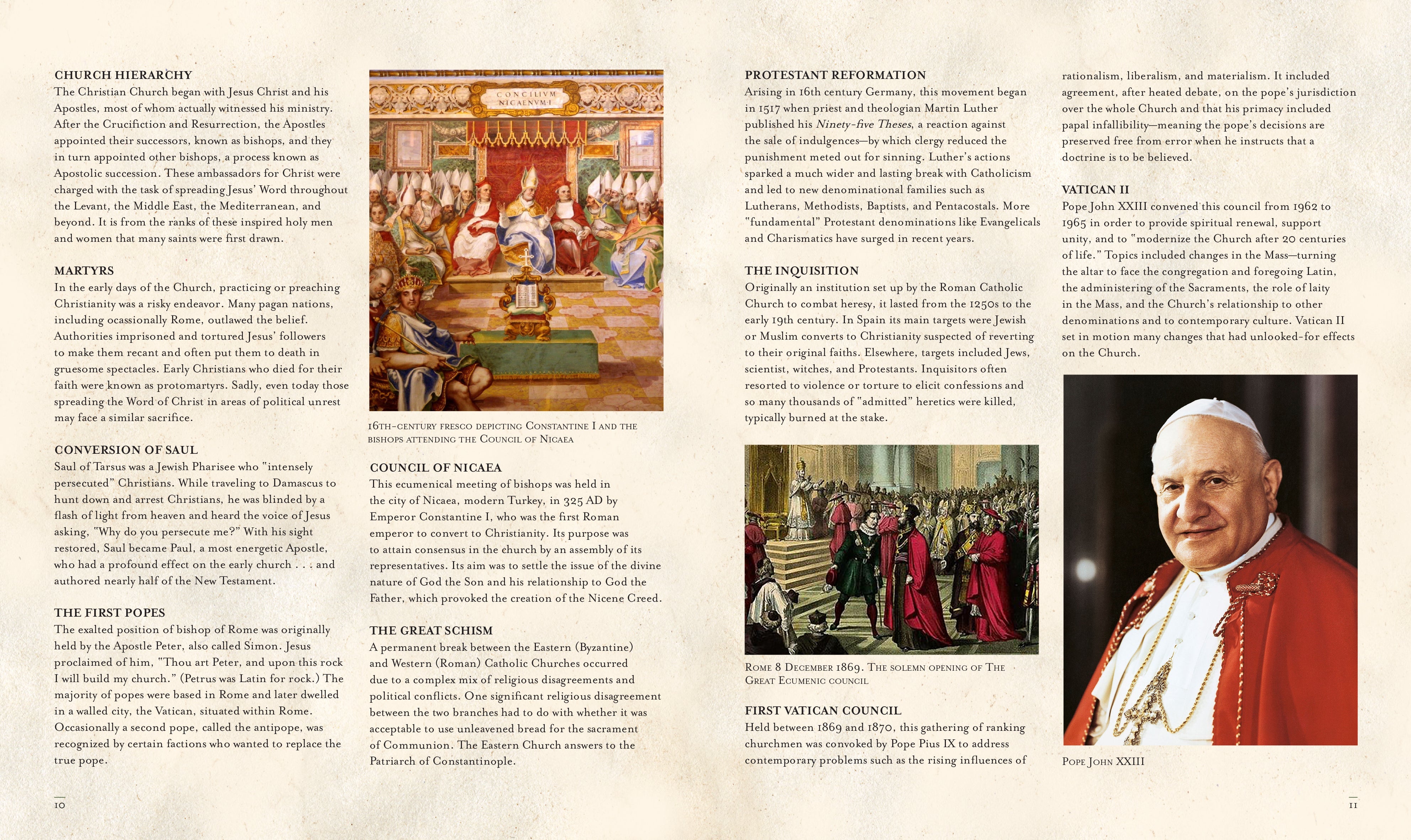 Hardcover book titled "Saints" by Insight Editions, featuring a close-up of the front cover with religious artwork and detailed design.