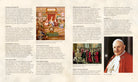 Hardcover book titled "Saints" by Insight Editions, featuring a close-up of the front cover with religious artwork and detailed design.
