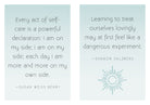 Hardcover self-care journal by Insight Editions with a calming cover design for mindfulness and wellness.