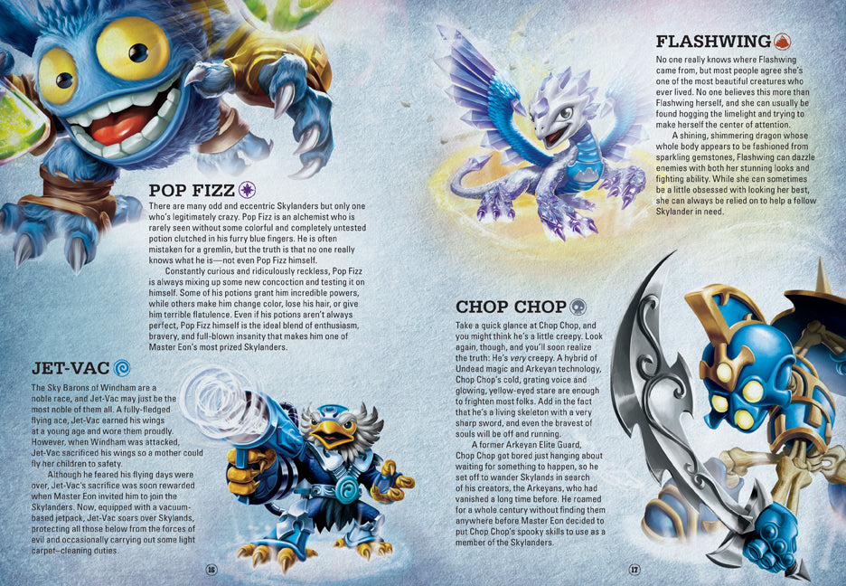 Hardcover book titled Skylanders: A Portal Master's Guide to Skylands by Insight Editions, with colorful cover art about Skylands.