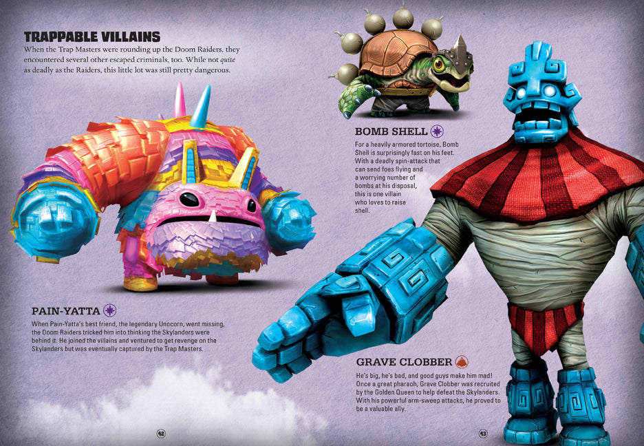 Hardcover book titled "Skylanders: A Portal Master's Guide to Skylands" by Insight Editions, with colorful cover art.