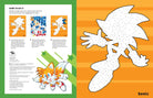 Hardcover Sonic the Hedgehog sticker book by Insight Editions featuring colorful Sonic and friends on the cover.