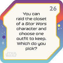 Hardcover Star Wars conversation cards set by Insight Editions featuring 125 themed questions for dinner parties and movie marathons.