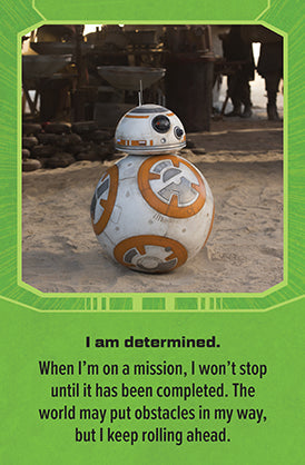 Hardcover Star Wars affirmation cards set by Insight Editions featuring iconic characters and inspiring messages.