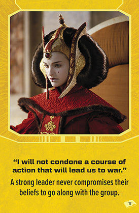 Hardcover Star Wars Affirmation Cards by Insight Editions featuring iconic Star Wars characters and inspiring quotes.
