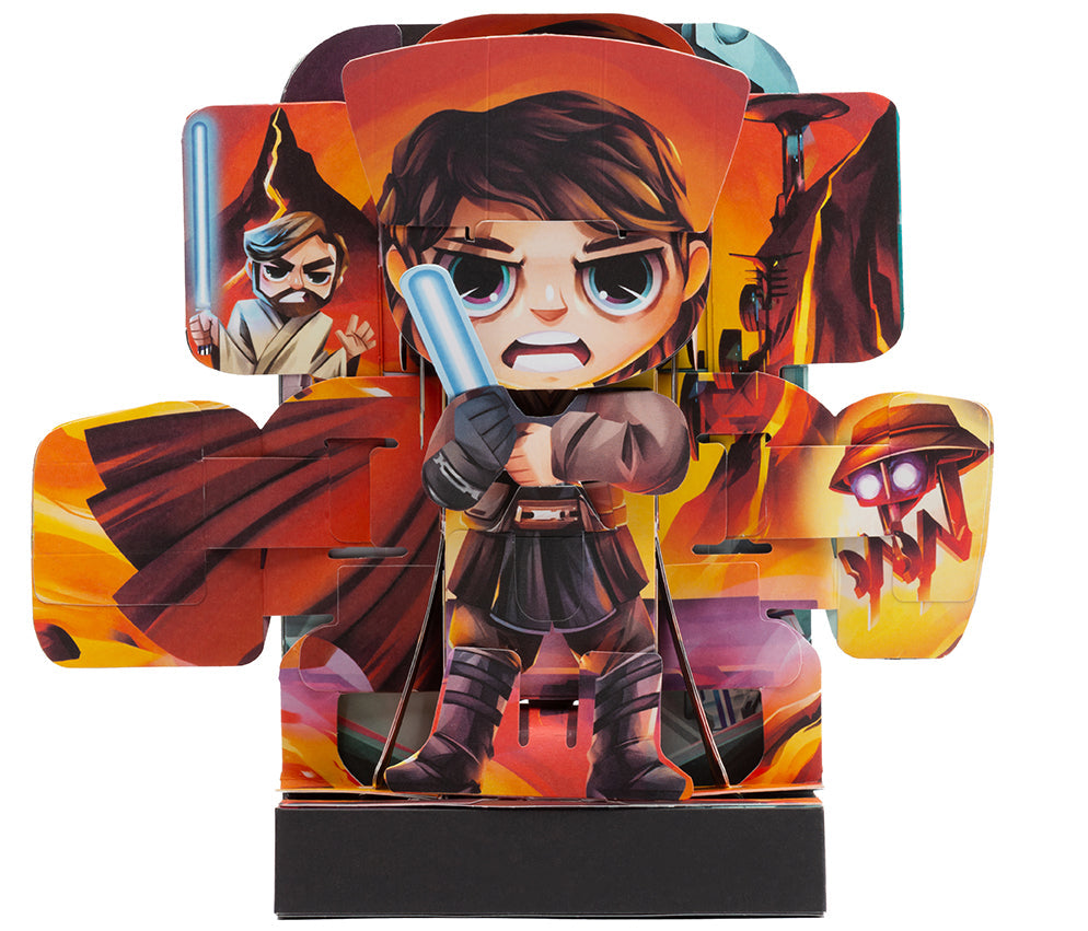 Hardcover Star Wars Flip Pop book featuring Darth Vader by Insight Editions with colorful pop-up pages and vibrant design.