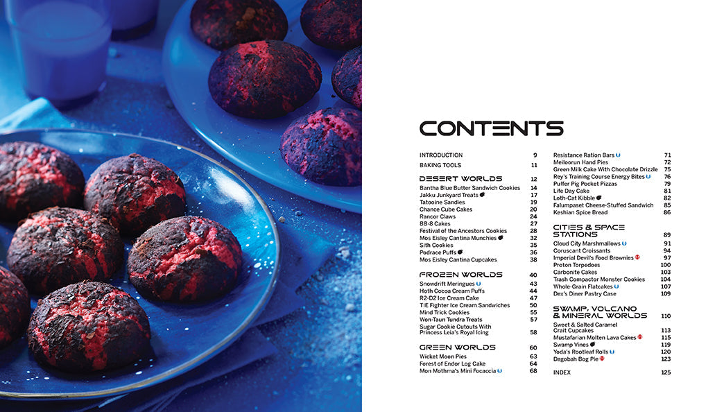 Hardcover of Star Wars: Galactic Baking by Insight Editions, featuring a cover with Star Wars themed artwork and baking motifs.