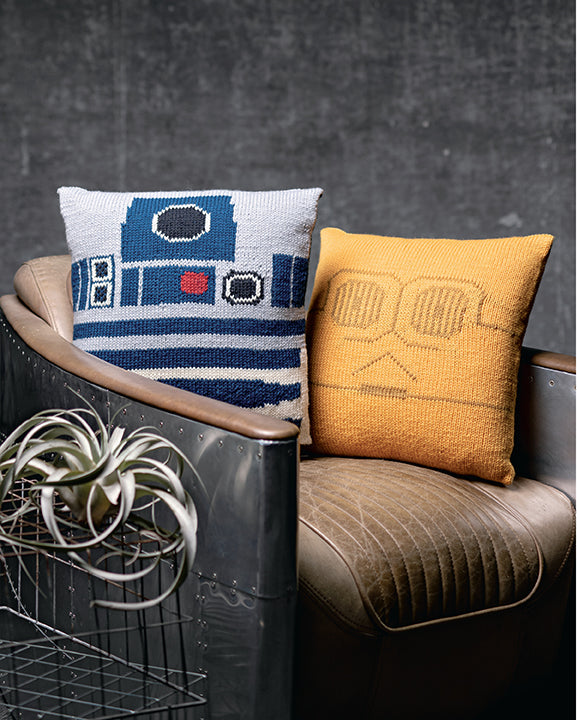 Hardcover edition of Star Wars: Knitting the Galaxy book by Insight Editions, featuring a Star Wars-themed cover design.