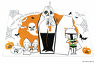 Interior view of the hardcover Star Wars: Make Your Own Pop-Up Book featuring Ghoul-actic Halloween scenes and detailed paper pop-ups.