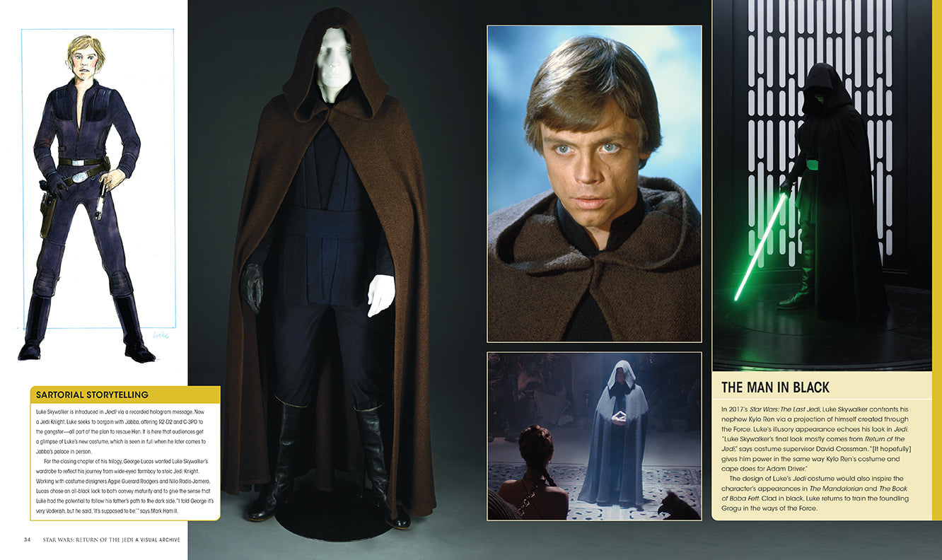 Hardcover book titled "Star Wars: Return of the Jedi: A Visual Archive" by Insight Editions with cover art visible.