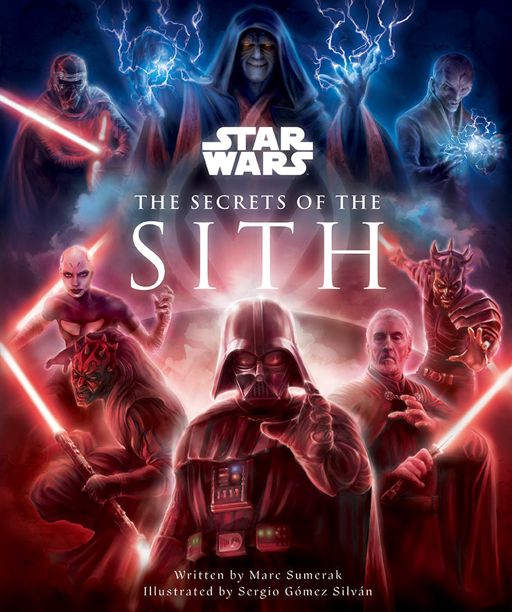 Hardcover book titled "Star Wars: Secrets of the Sith" by Insight Editions with a dark cover design.
