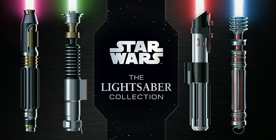 Hardcover of Star Wars: The Lightsaber Collection by Insight Editions featuring iconic lightsaber designs on the cover