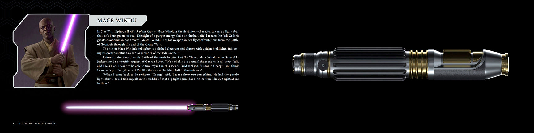 Hardcover copy of Star Wars: The Lightsaber Collection by Insight Editions, featuring detailed illustrations of iconic lightsabers.