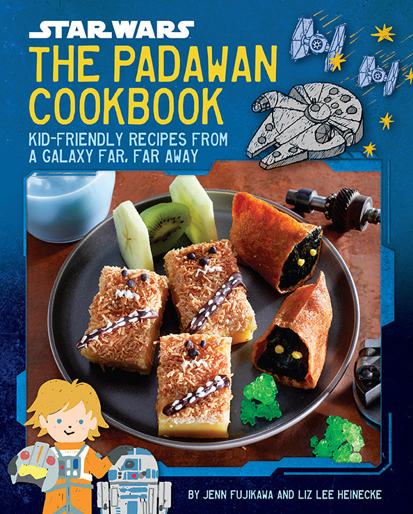 Hardcover of Star Wars: The Padawan Cookbook by Insight Editions, featuring a space-themed cover with star and galaxy designs.