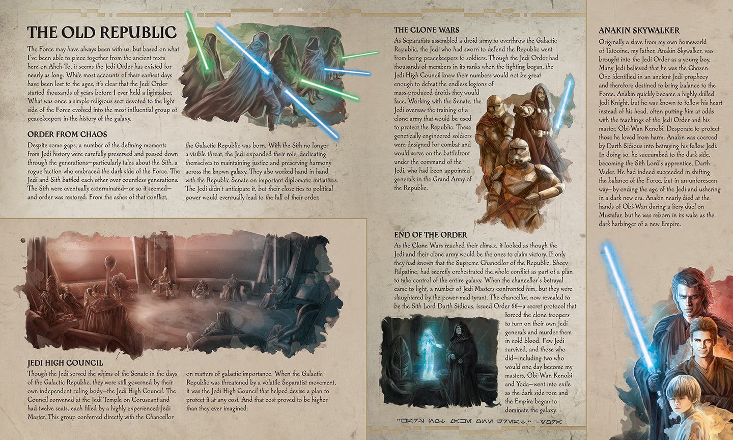 Hardcover copy of Star Wars: The Secrets of the Jedi by Insight Editions, featuring detailed cover art and embossed lettering.