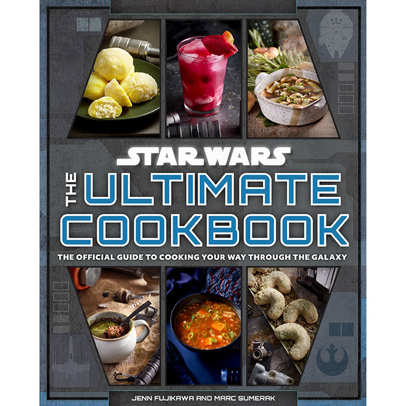 Hardcover of Star Wars: The Ultimate Cookbook by Insight Editions, featuring a space-themed design on the cover.