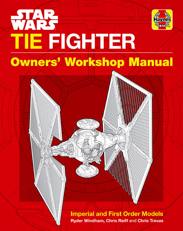 Hardcover Star Wars TIE Fighter book by Insight Editions featuring detailed illustrations of the iconic spacecraft.