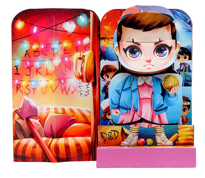 Hardcover Stranger Things Flip Pop: Eleven by Insight Editions featuring a detailed illustration of Eleven from the series.