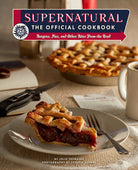 Hardcover of Supernatural: The Official Cookbook by Insight Editions, featuring a dark themed cover with supernatural-themed artwork.