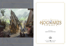 Hardcover book titled "The Art and Making of Hogwarts Legacy" by Insight Editions, featuring cover art and design details.