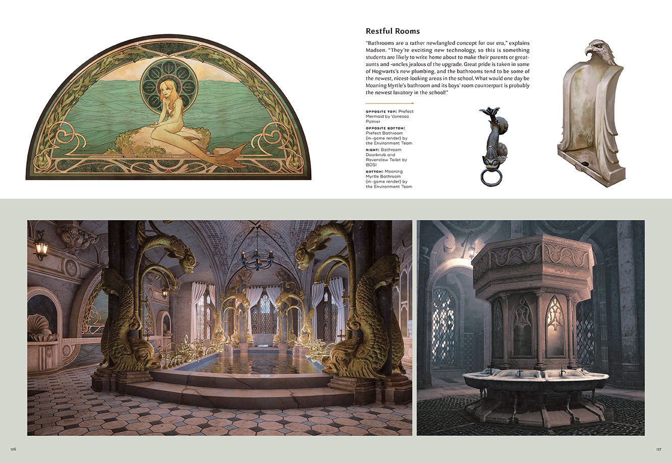 Hardcover book titled "The Art and Making of Hogwarts Legacy" by Insight Editions with detailed cover art.