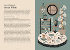 Interior of The Contemporary Witch hardcover book by Insight Editions, showing detailed pages and illustrations inside.