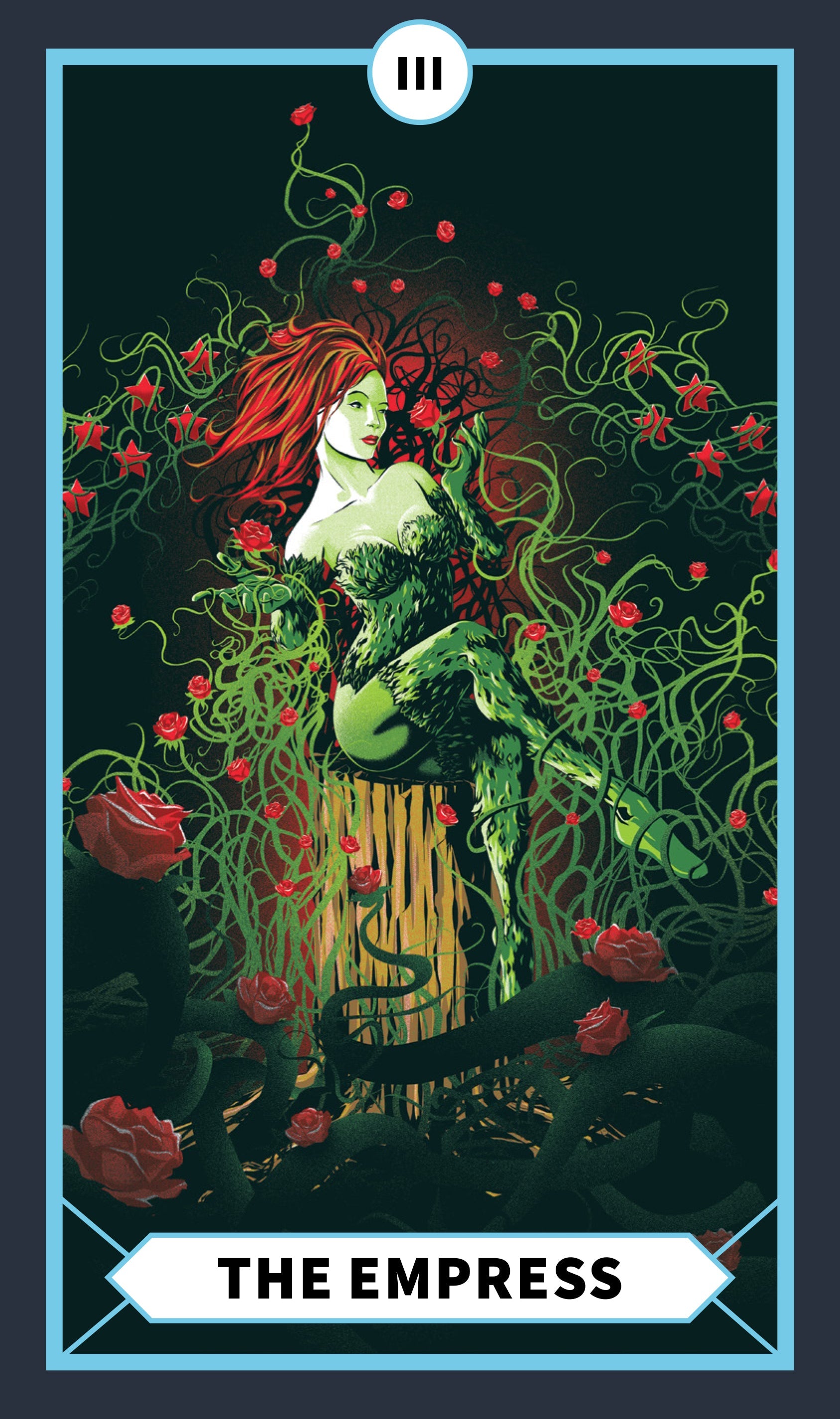 Open hardcover DC Tarot Deck and Guidebook with detailed interior tarot card illustrations by Insight Editions.