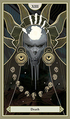 Hardcover The Elder Scrolls V: Skyrim Tarot Deck and Guidebook by Insight Editions, featuring illustrated tarot cards and instructional content.