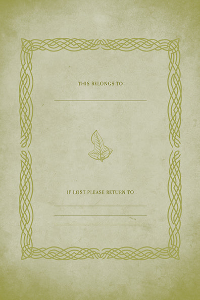 Hardcover The Lord of the Rings journal with charm, featuring detailed interior pages and a themed cover design by Insight Editions