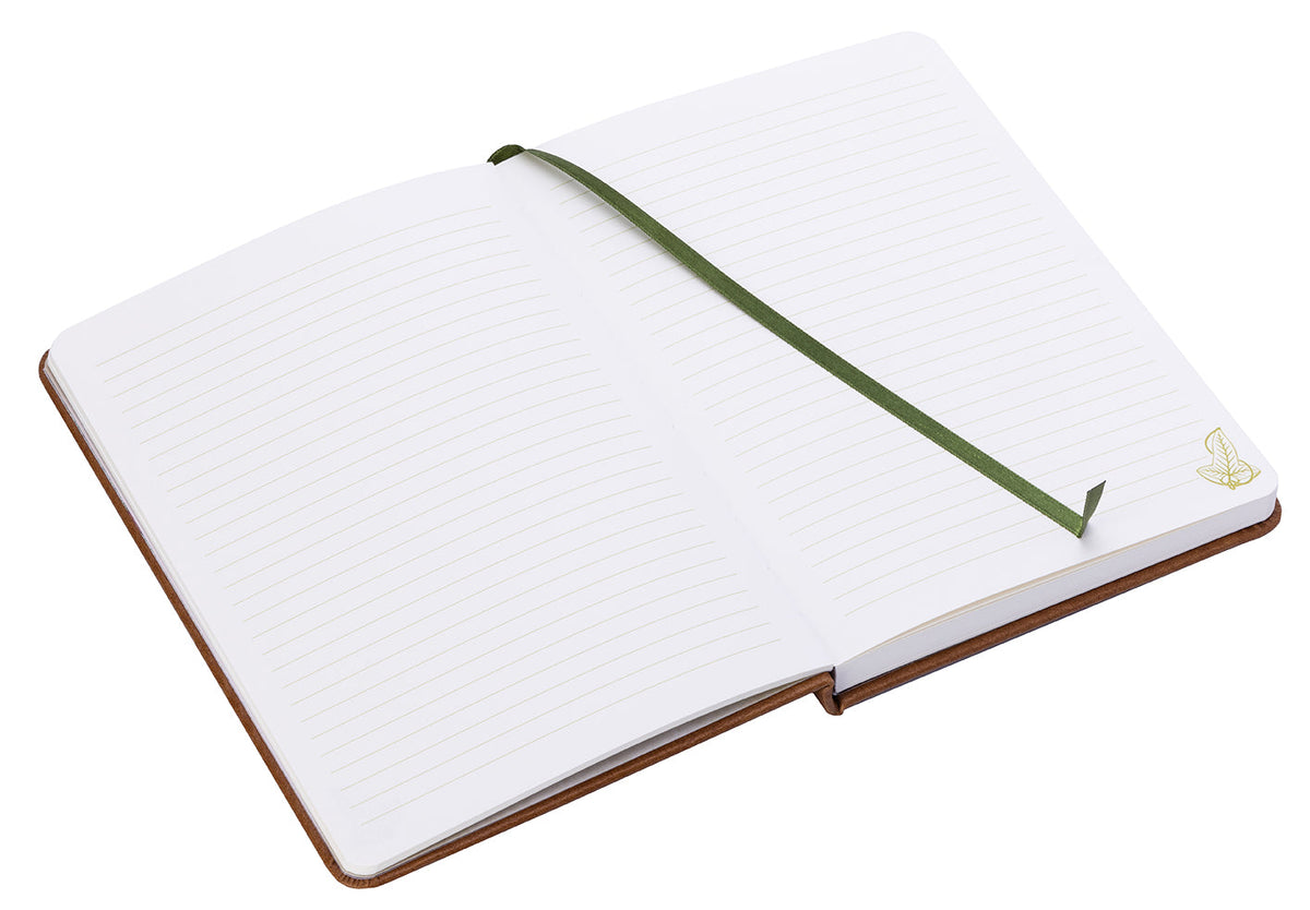 Hardcover The Lord of the Rings journal with charm, featuring intricate interior pages and detailed cover design.