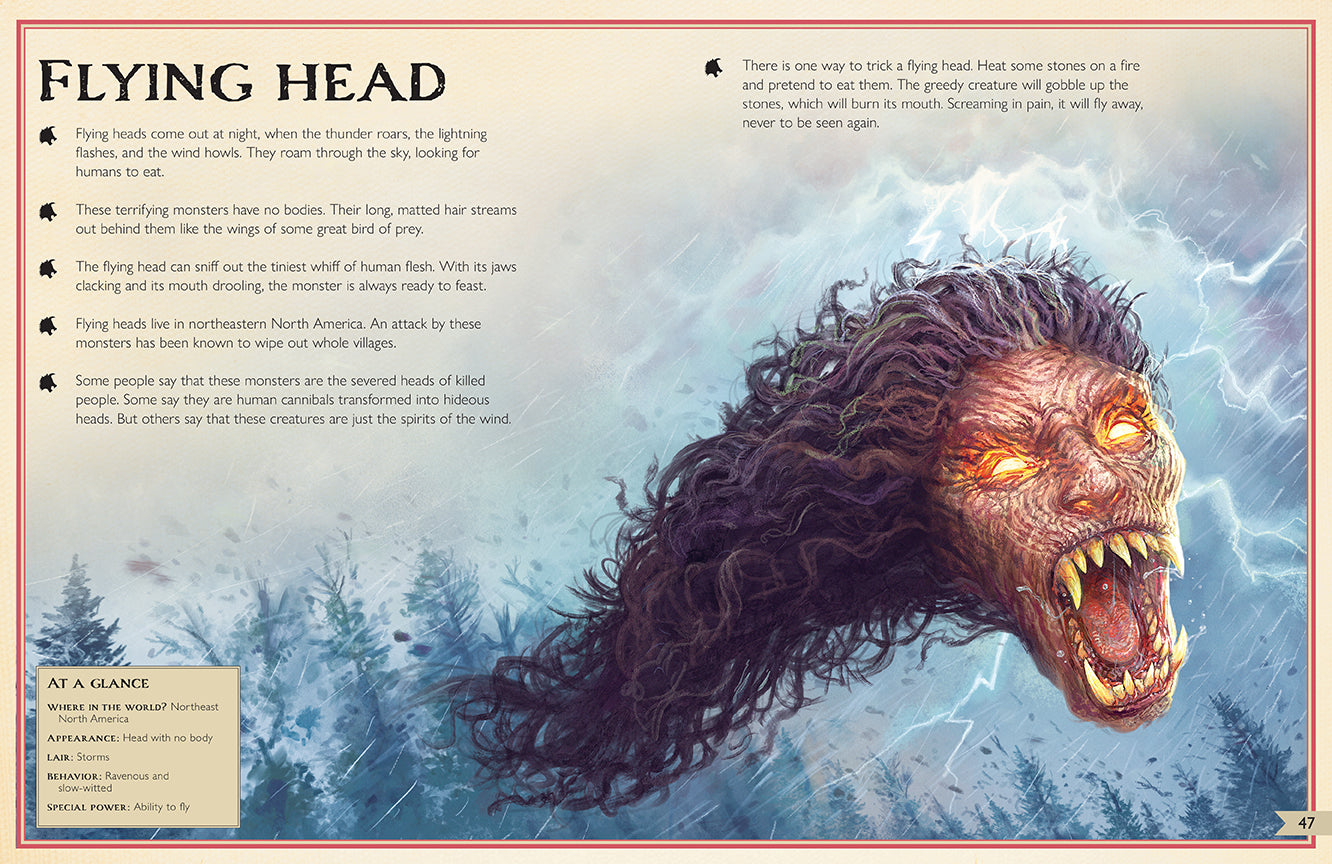 Hardcover copy of The Magnificent Book of Monsters by Insight Editions, featuring illustrated monster designs on the cover.