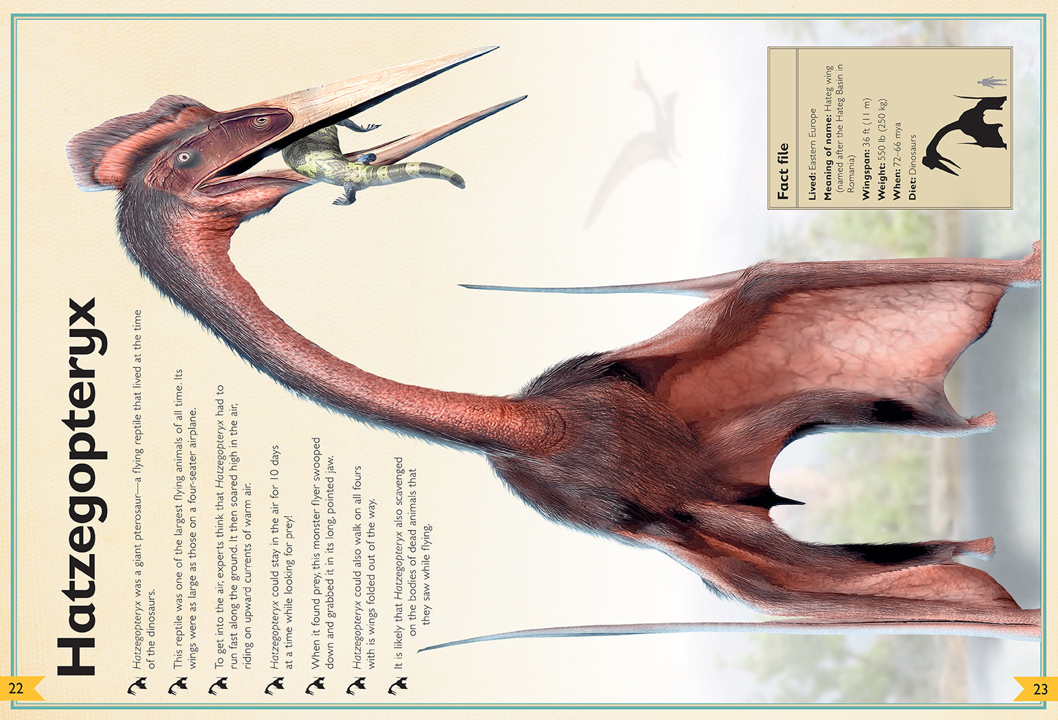 Hardcover copy of The Magnificent Book of Prehistoric Beasts by Insight Editions featuring detailed illustrations of ancient creatures.