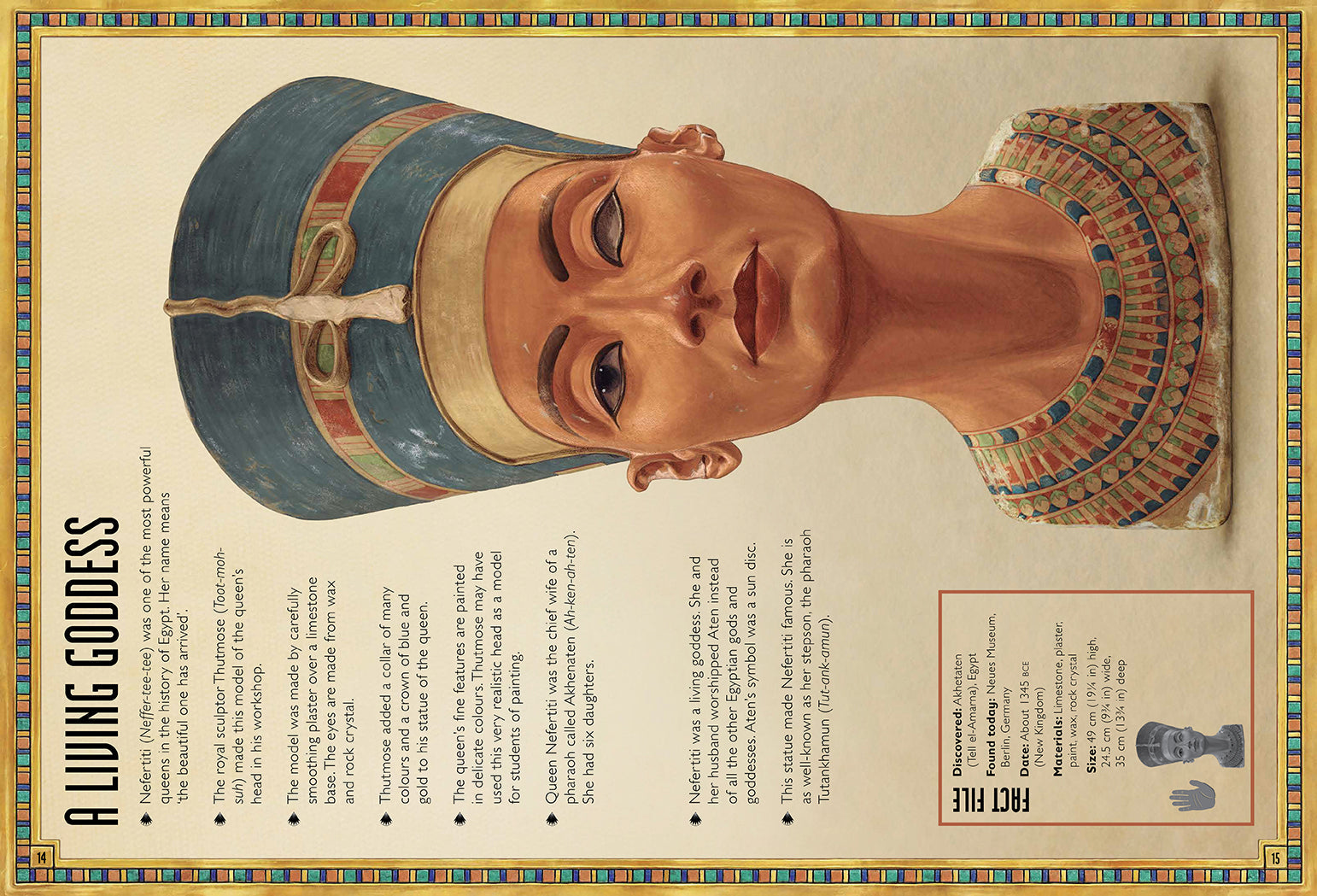 Hardcover book titled The Magnificent Book of Treasures: Ancient Egypt by Insight Editions, featuring ancient Egyptian artifacts and artwork.