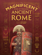 Hardcover book titled "The Magnificent Book of Treasures: Ancient Rome" by Insight Editions, featuring ancient Roman artifacts and illustrations.