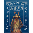 Hardcover book titled "The Magnificent Book of Treasures: Japan" by Insight Editions, featuring colorful Japanese treasures and artwork.
