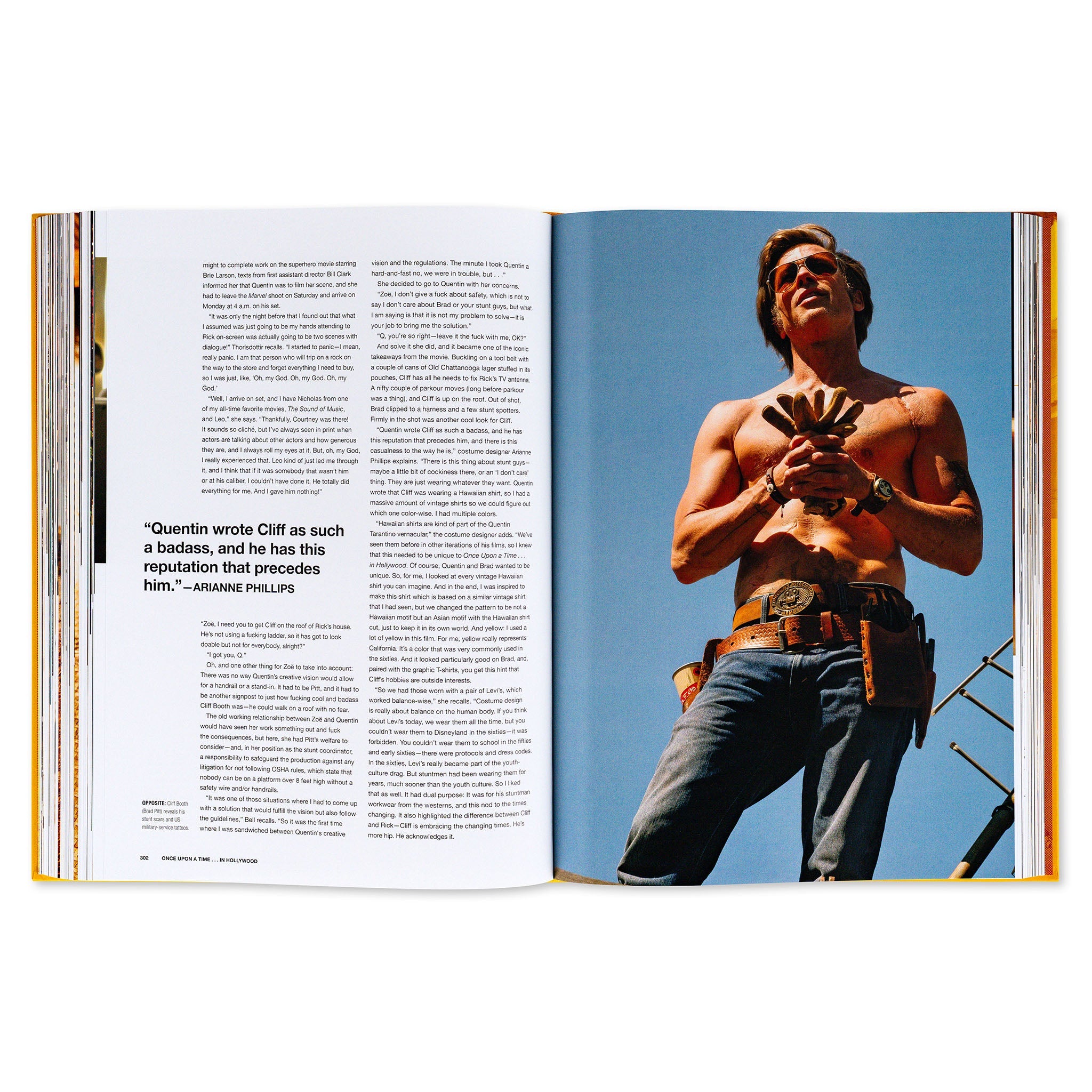 Hardcover book titled "The Making of Quentin Tarantino’s Once Upon a Time in Hollywood" by Insight Editions, showing the cover.
