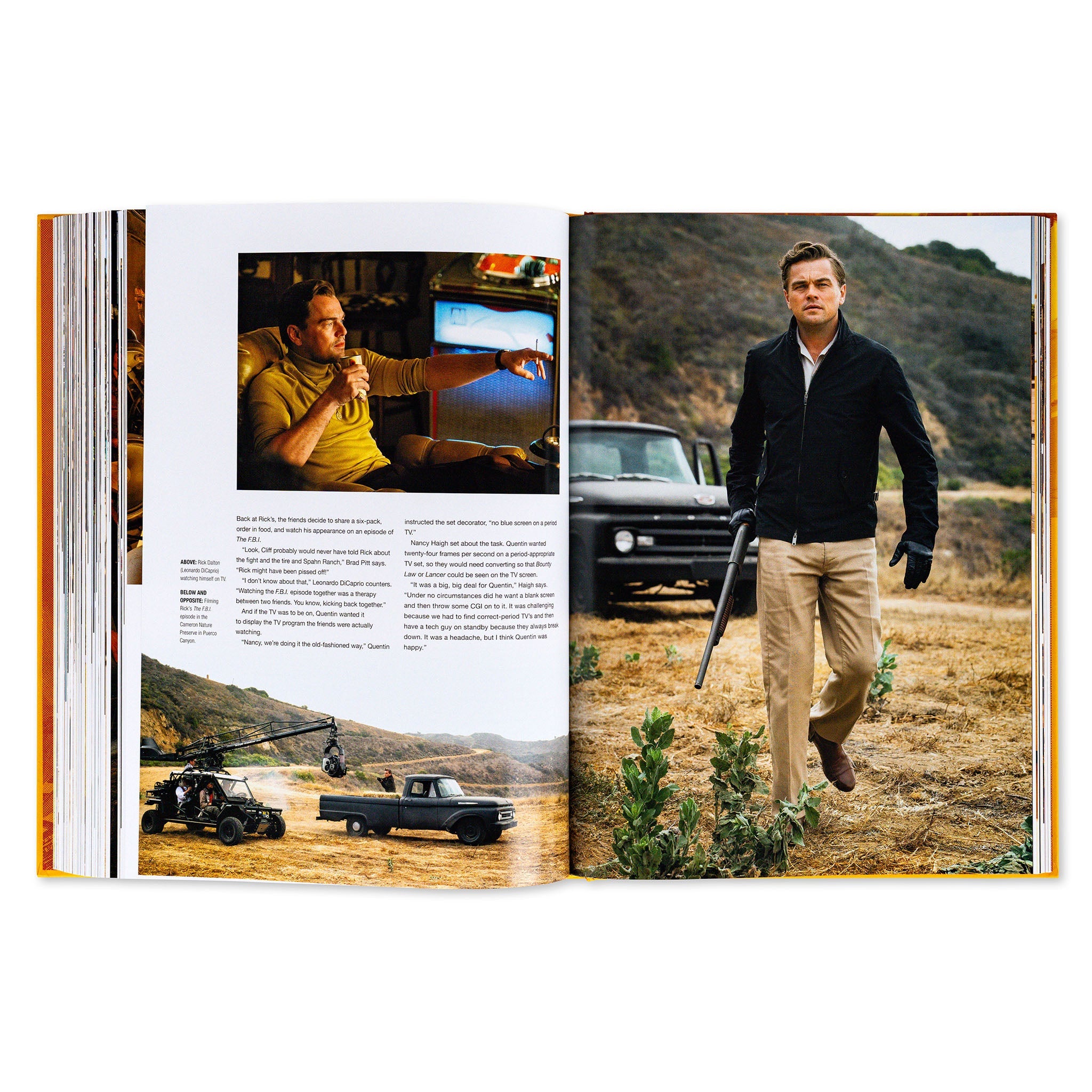 Hardcover book titled "The Making of Quentin Tarantino’s Once Upon a Time in Hollywood" by Insight Editions with cover art.
