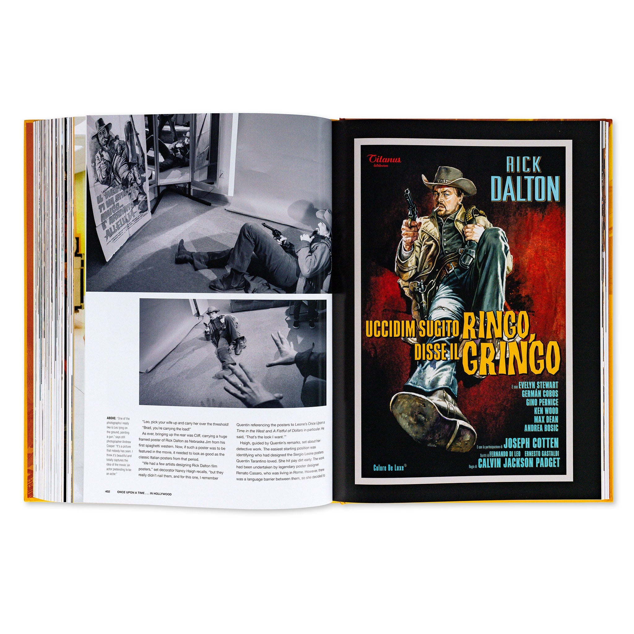 Hardcover book titled "The Making of Quentin Tarantino’s Once Upon a Time in Hollywood" by Insight Editions, with cover image.