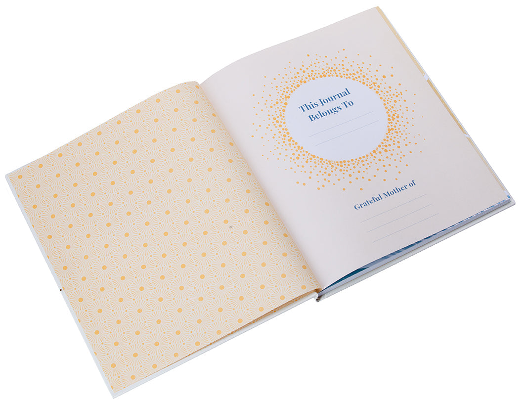 Hardcover Insight Editions The Mother’s Gratitude Journal with elegant cover design and lined pages for daily reflections.