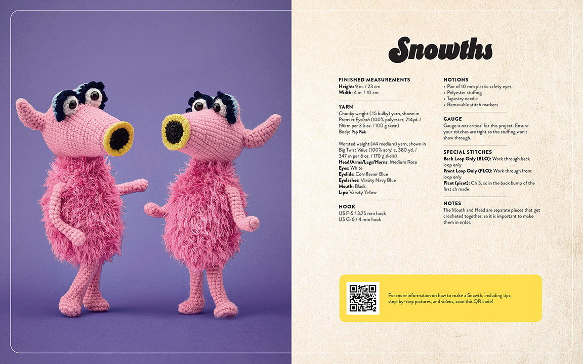 Softcover book titled "The Muppets Official Crochet Amigurumi" by Insight Editions, featuring colorful Muppet characters on the cover.