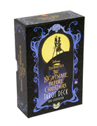 Hardcover The Nightmare Before Christmas Tarot Deck and Guidebook by Insight Editions, featuring spooky illustrations and detailed guide.