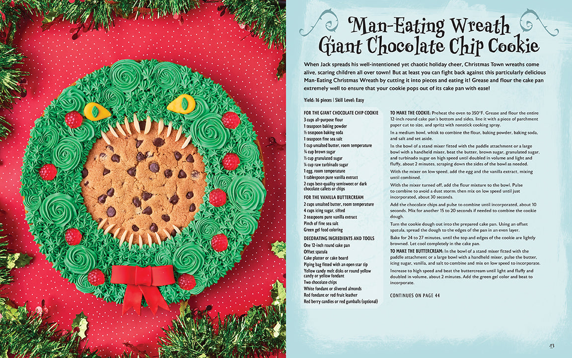 Hardcover of The Nightmare Before Christmas: The Official Baking Cookbook by Insight Editions, featuring themed baking recipes and illustrations.