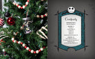 Hardcover of The Nightmare Before Christmas official cookbook and entertaining guide by Insight Editions, featuring spooky themed recipes.