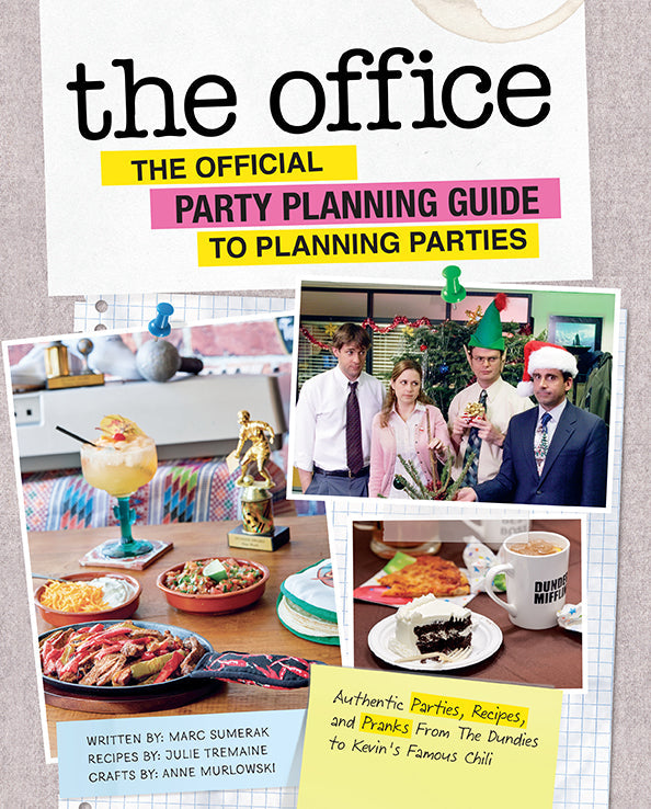 Hardcover copy of "The Office: The Official Party Planning Guide to Planning Parties" by Insight Editions, featuring themed cover art.