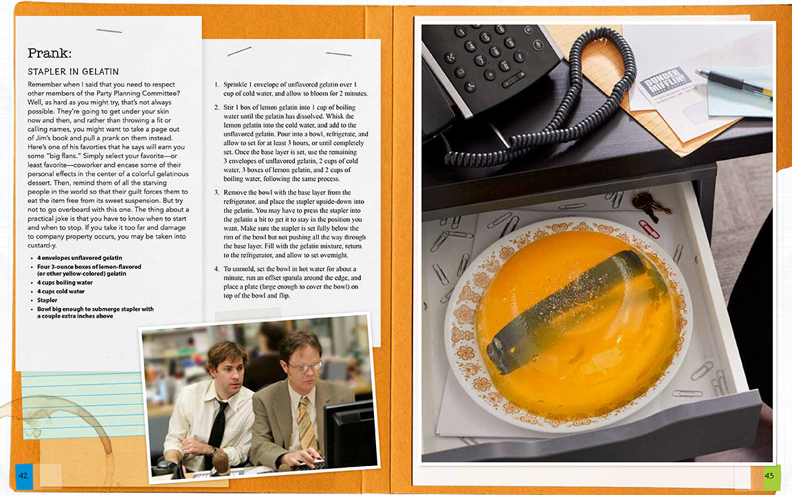 Hardcover book titled "The Office: The Official Party Planning Guide" by Insight Editions, featuring a colorful cover design.