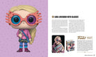 Inside view of The World of Funko Harry Potter hardcover book by Insight Editions, featuring colorful illustrations and detailed pages.