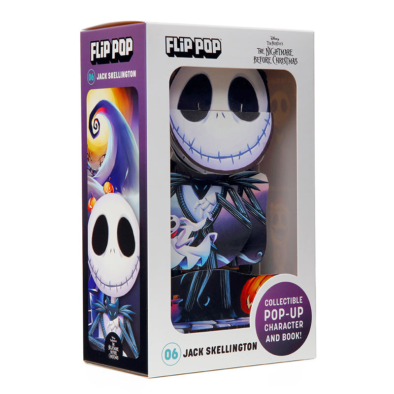 Hardcover Tim Burton's The Nightmare Before Christmas Flip Pop featuring Jack Skellington by Insight Editions